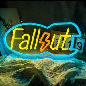 Fallout Gamer Neon LED Bright VIVID Wall Sign